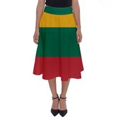 Lithuania Flag Perfect Length Midi Skirt by FlagGallery