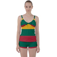 Lithuania Flag Tie Front Two Piece Tankini by FlagGallery