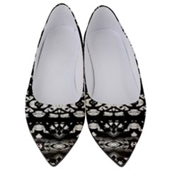 Black And White Modern Ornate Stripes Design Women s Low Heels by dflcprintsclothing