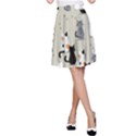 Cute Cat Seamless Pattern A-Line Skirt View1