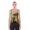 Awesome Steampunk Pyramid In The Night Spaghetti Strap Top View1