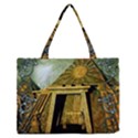 Awesome Steampunk Pyramid In The Night Zipper Medium Tote Bag View1