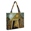 Awesome Steampunk Pyramid In The Night Zipper Medium Tote Bag View2