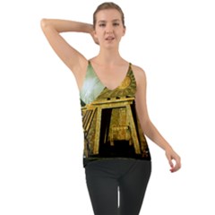 Awesome Steampunk Pyramid In The Night Chiffon Cami by FantasyWorld7