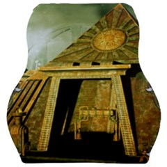 Awesome Steampunk Pyramid In The Night Car Seat Velour Cushion  by FantasyWorld7