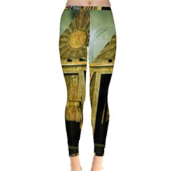 Awesome Steampunk Pyramid In The Night Inside Out Leggings by FantasyWorld7