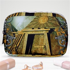 Awesome Steampunk Pyramid In The Night Make Up Pouch (small) by FantasyWorld7