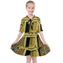 Awesome Steampunk Pyramid In The Night Kids  All Frills Chiffon Dress View1