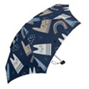 Colorful Cute Cats Seamless Pattern Mini Folding Umbrellas View2