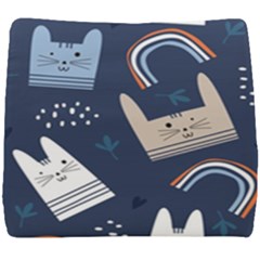 Colorful Cute Cats Seamless Pattern Seat Cushion by Vaneshart