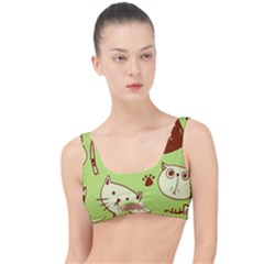 Cute Hand Drawn Cat Seamless Pattern The Little Details Bikini Top by Vaneshart