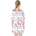 Cute Cat Chef Cooking Seamless Pattern Cartoon Pocket Dress View2