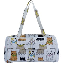 Cat Kitten Seamless Pattern Multi Function Bag by Vaneshart