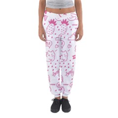 Cute Girly Seamless Pattern Women s Jogger Sweatpants by Vaneshart