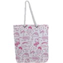 Cute Girly Seamless Pattern Full Print Rope Handle Tote (Large) View2