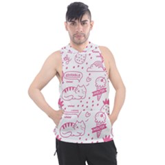 Cute Girly Seamless Pattern Men s Sleeveless Hoodie by Vaneshart