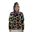 Seamless Pattern With Cats Women s Hooded Windbreaker View1