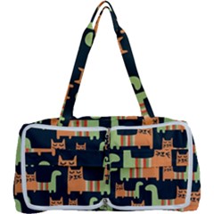 Seamless Pattern With Cats Multi Function Bag by Vaneshart