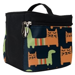 Seamless Pattern With Cats Make Up Travel Bag (small) by Vaneshart