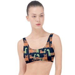 Seamless Pattern With Cats The Little Details Bikini Top by Vaneshart