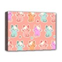 Cute Kawaii Kittens Seamless Pattern Deluxe Canvas 16  x 12  (Stretched)  View1