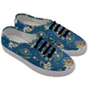 Seamless Pattern Funny Astronaut Outer Space Transportation Men s Classic Low Top Sneakers View3