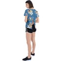 Seamless Pattern Funny Astronaut Outer Space Transportation Open Back Sport Tee View2