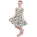 Everyday Things Pattern Kids  Short Sleeve Dress View1