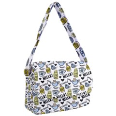 Everyday Things Pattern Courier Bag by Vaneshart