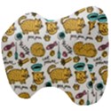 Hand Drawn Kitten Pattern With Elements Head Support Cushion View4