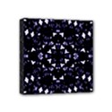 Dark Blue Ornament Pattern Design Mini Canvas 4  x 4  (Stretched) View1