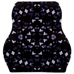 Dark Blue Ornament Pattern Design Car Seat Velour Cushion  by dflcprintsclothing