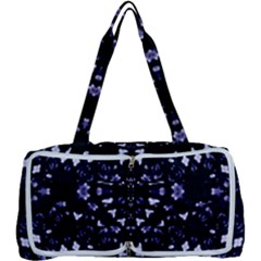 Dark Blue Ornament Pattern Design Multi Function Bag