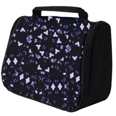 Dark Blue Ornament Pattern Design Full Print Travel Pouch (big)