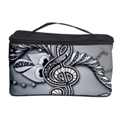 Decorative Clef, Zentangle Design Cosmetic Storage