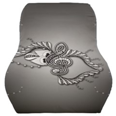 Decorative Clef, Zentangle Design Car Seat Back Cushion  by FantasyWorld7