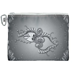 Decorative Clef, Zentangle Design Canvas Cosmetic Bag (xxl) by FantasyWorld7