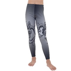 Decorative Clef, Zentangle Design Kids  Lightweight Velour Leggings by FantasyWorld7