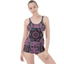 Sakura Wreath And Cherry Blossoms In Harmony Boyleg Tankini Set  View1