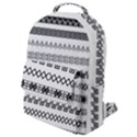 Borders Ikat Ethnic Frame Tribal Flap Pocket Backpack (Small) View1