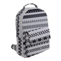 Borders Ikat Ethnic Frame Tribal Flap Pocket Backpack (Small) View2