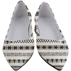 Borders Ikat Ethnic Frame Tribal Women s Block Heels 