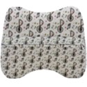 Musical Notes Pattern Velour Head Support Cushion View2