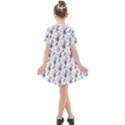 Musical Notes Pattern Kids  Short Sleeve Shirt Dress View2