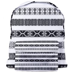 Borders Ikat Ethnic Frame Tribal Giant Full Print Backpack by Wegoenart