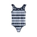 Borders Ikat Ethnic Frame Tribal Kids  Frill Swimsuit View1