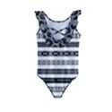 Borders Ikat Ethnic Frame Tribal Kids  Frill Swimsuit View2