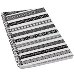 Borders Ikat Ethnic Frame Tribal 5 5  X 8 5  Notebook by Wegoenart