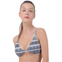 Borders Ikat Ethnic Frame Tribal Knot Up Bikini Top View1