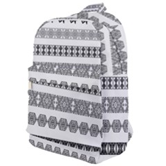 Borders Ikat Ethnic Frame Tribal Classic Backpack by Wegoenart